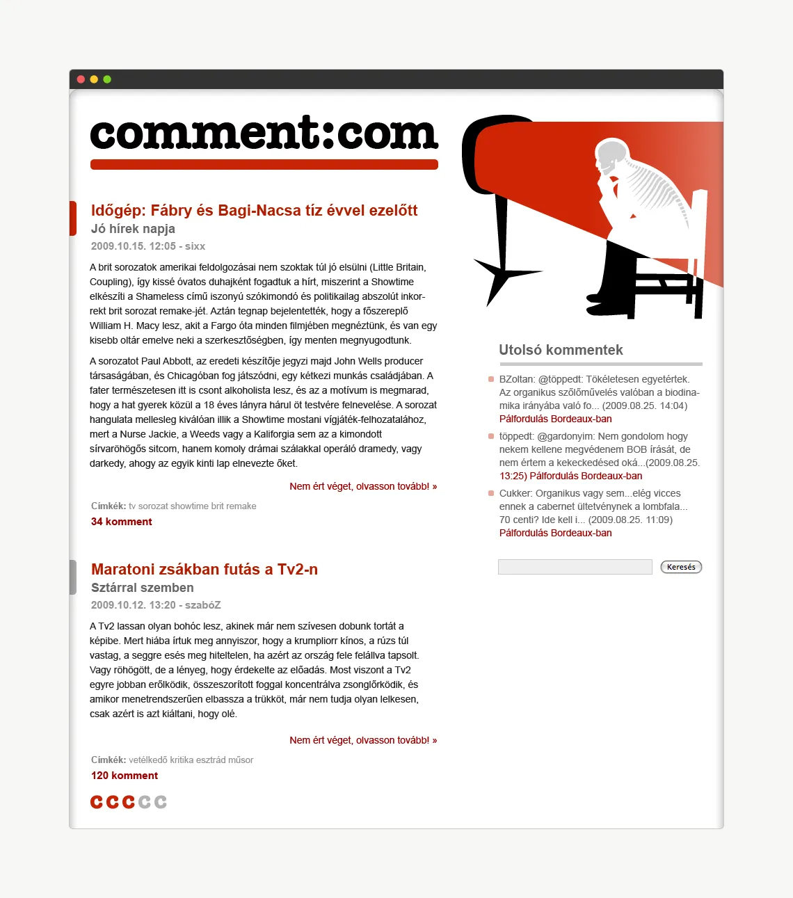 Custom blog branding and layout on the same platform.