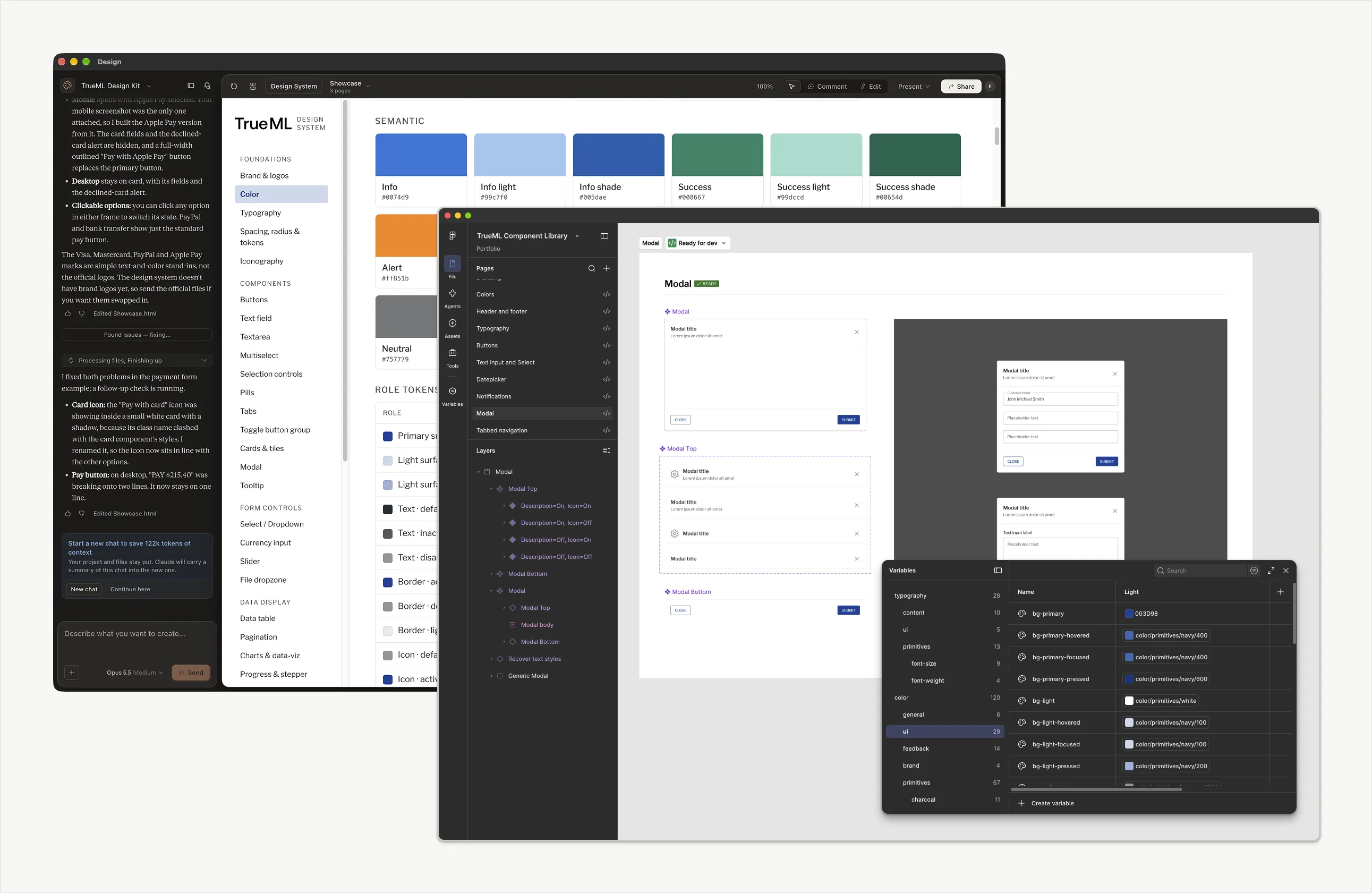 One component kit powering Figma, React, and AI prototyping tools, significantly increasing prototyping capacity with flat headcount.